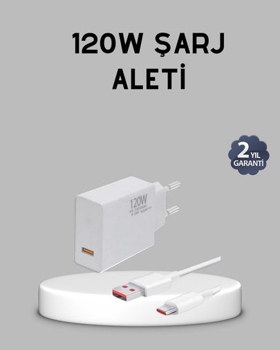 ASTRALTECH TRİTHLTUCZZZ120WŞARJ-3-BLNCCC 120W Süper Hızlı Şarj Adaptörü - Type-C Kablo Dahil, Yüksek Voltaj Korumalı