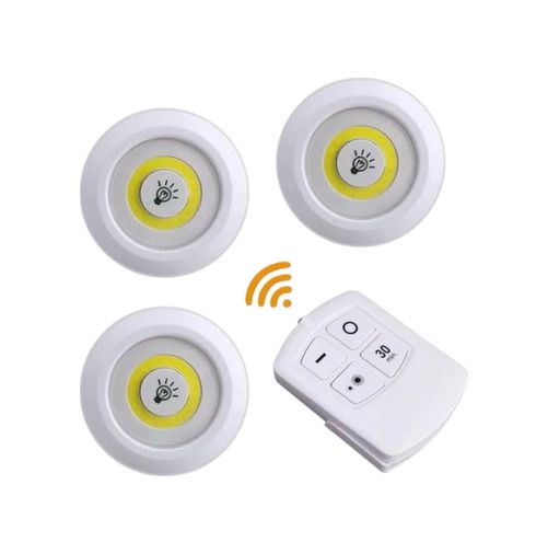 ASTRALTECH TRİTHLTUUCZ3LÜLAMBA-BLNCCC Led Lamba 3'lü Uzaktan Kumandalı Yapışkanlı Çok Renkli