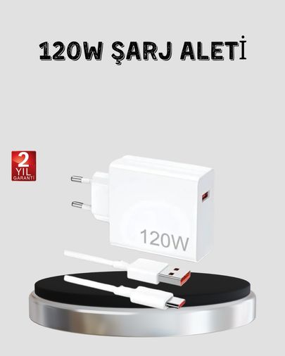 ASTRALTECH TRİTHLTXUUCZZZ120WŞARJALETİİİİİ-1-BLNCCC 120W Hızlı Şarj Başlığı Ultra Güçlü Type-C Adaptör Kablo Dahil