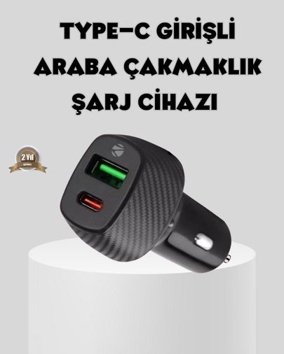 ASTRALTECH TRİTHLTXUUCZZZPG38ŞARJCİHAZIIIIIII-2-BLNCCC Araç Tipi Hızlı Şarj Adaptörü Type-C Pd Usb Çift Port Kompakt