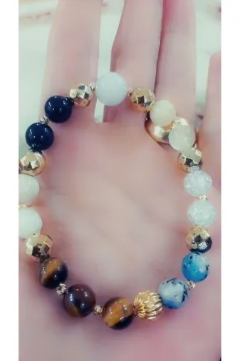 Astrostone KLVRM1 Doğal Taş Kilo Verme Bilekliği