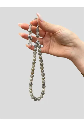 Asya Gems AYG-7704 8 Mm Küre Kesim Labradorit Doğal Taş Tesbih