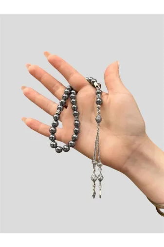 Asya Gems AYG-7712 8 Mm Küre Kesim Terahertz Doğal Taş Tesbih