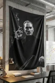 Atatürk Duvar Örtüsü Halısı 65x40 70x100 100x150 140x200