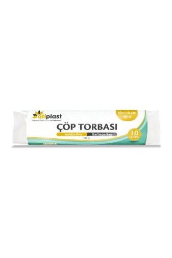 ATİPLAST TYBIL55OBXCVN1CQ58 Eko Jumbo Çöp Torbası 80 X 110 Cm 225 Gr Mavi 1 Koli