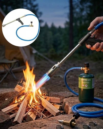 Atlasnua 121645712 Gazlı Pürmüz Alev Tabancası Hortumlu Profesyonel Lpg Yakıcı Mangal Kamp Ve Atölye Kullanımı