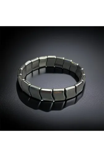 AURA STONE RLX-HMTT-1 Aurastone Hematit Doğal Taş Roleks Bileklik