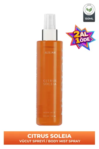 AURAN TYCHVUK61N172295108454795 Citrus Soleia Parfümlü Kadın Vücut Spreyi Vücut Kokusu Vücut Misti Body Mist Spray 150Ml