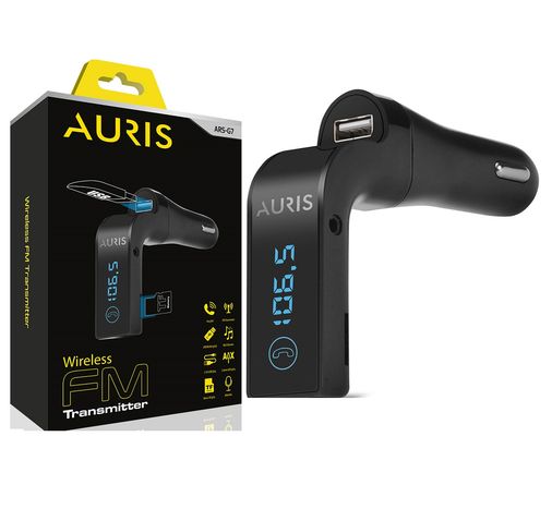 Auris Carg7 Bluetooth Araç Kiti Fm Transmitter Siyah