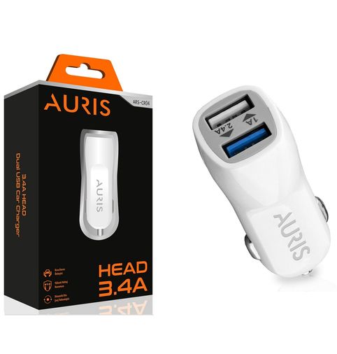 Auris Cr04 3.4A Oto Kafa Araç İçi Şarj Aleti