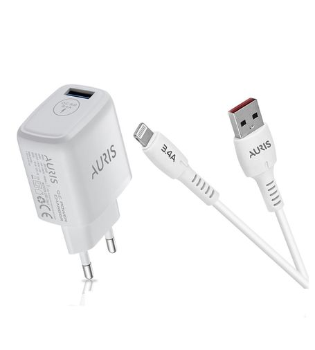 Auris Şarj Aleti Seti İphone Lightning Usb Kablo Ve Başlık Ars-Ch41