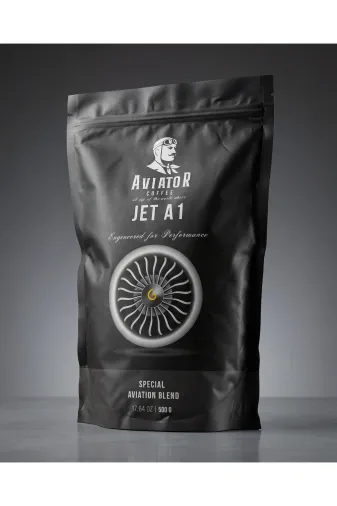 Aviator Coffee ACJA5 Jet-A1 %90 Arabica %10 Robusta Taze Kahve Çekirdek/ Öğütülmüş Espresso 500Gr.