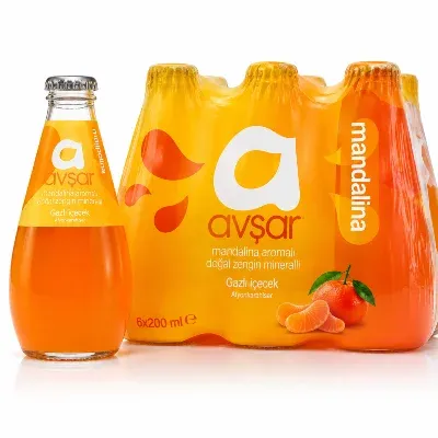 Avşar Mandalina aromalı Maden Suyu 200 ml x 24 Adet