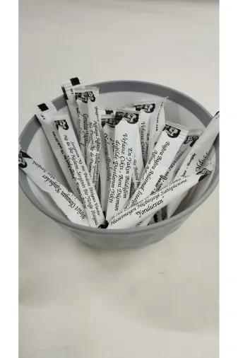 AYDOPAK TYBE6Q6AU6NPCDCG78 Müslüm Baba Sözleri Stick Toz Şeker 3Gr Ort, 2000 Adet Net 6Kg