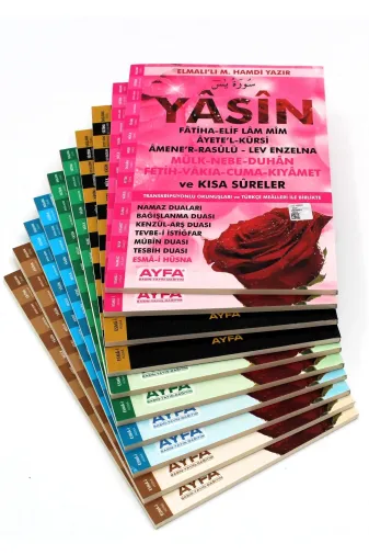 Ayfa Basın Yayın ayfa091 Ekonomik 10 Adet Yasin-I Şerif Türkçeli 80 Sayfa Orta Boy (17X24Cm)