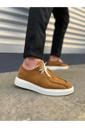 Aymood JY170AYM Jy170 Tornado Bağcıklı Süet Erkek Günlük Spor Klasik Ayakkabı Sbt - Taba