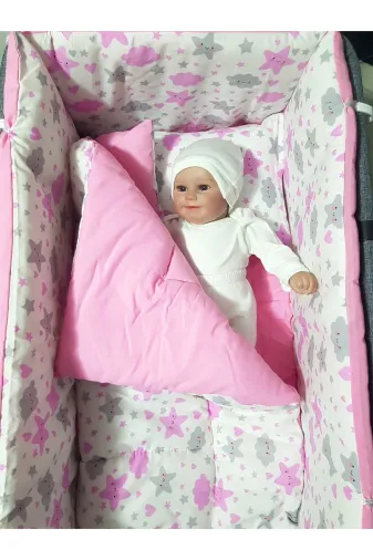 Baby Clime USR-4585-1. 45X85 Bebek Uyku Seti - Beşik Hariç - Portatif Anne Yanı Beşik Uyku Seti
