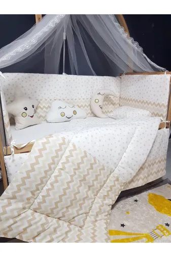Baby Clime USR-RÜYA-2. Bebek Uyku Seti 60X120 - Cibinlikli Ve Aparatlı