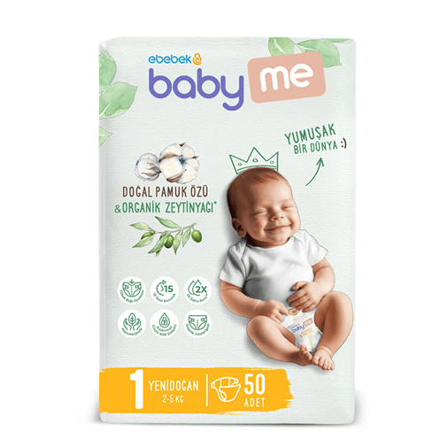 Baby Me GFFHG165HJHG Yenidoğan 1 Bebek Bezi 2-5 Kg 50 Adet