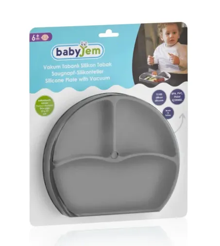 BabyJem Silikon Tabak 715 Gri