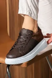 Bağcıklı Erkek Sneaker Kahve