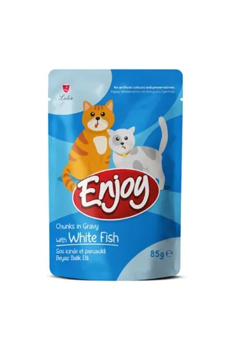 Balance Life 105B844962626356071 Beyaz Balık Etli Soslu Kedi Konservesi 85 Gr