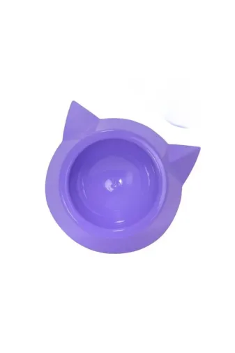 Balance Life 105B845145343197102 Plastik Tekli Kedi Mama Ve Su Kabı - Mor