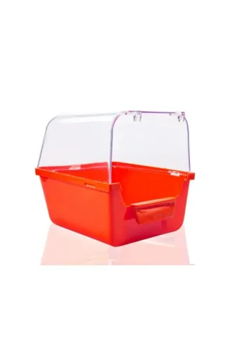 Balance Life 105B845279149819201 Plastik Kuş Banyoluğu Kırmızı