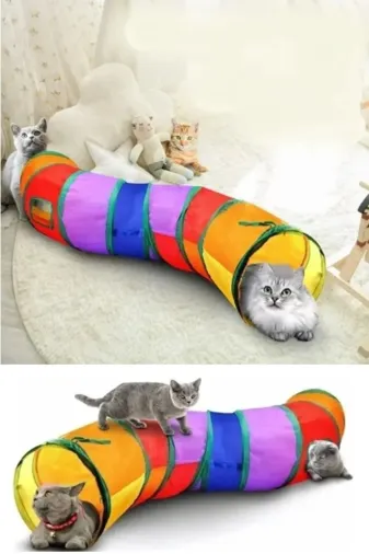 Balance Life 105B845425396627093 Kedi Oyun Tüneli Gökkuşağı Renk