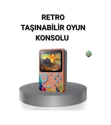 Balancelife 122548540 Mey İthalat Retro Taşınabilir Oyun Konsolu 500 Klasik Oyunlu, 3.0 İnç Renkli Ekran Çok Renkli