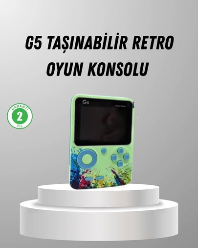 Balancelife 122649949 Mey İthalat 500 Oyunlu G5 Retro Mini Oyun Konsolu 3 İnç Ekran Ve Tv Desteği Çok Renkli