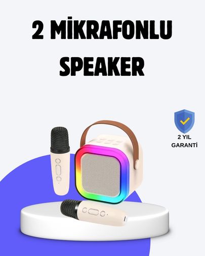 Balancelife 125024658 Mey İthalat Taşınabilir Bluetooth Karaoke Hoparlör 2400 Mah Batarya Çok Renkli