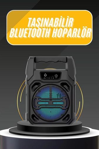 Balancelife 125028916 Mey İthalat Karaoke Mikrofonlu Fm Radyolu Bluetooth Hoparlör Yüksek Ses Kaliteli Çok Renkli