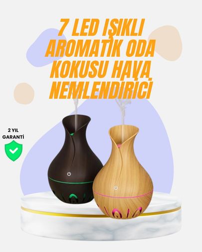 Balancelife 125052452 Mey İthalat Led Işıklı Ultrasonik Oda Nemlendirici Ve Uçucu Yağ Difüzörü Çok Renkli