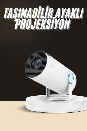 Balancelife 126978058 Ayaklı Projeksiyon Taşınabilir Mini Projektör Sinema Projektörü Android 90037637