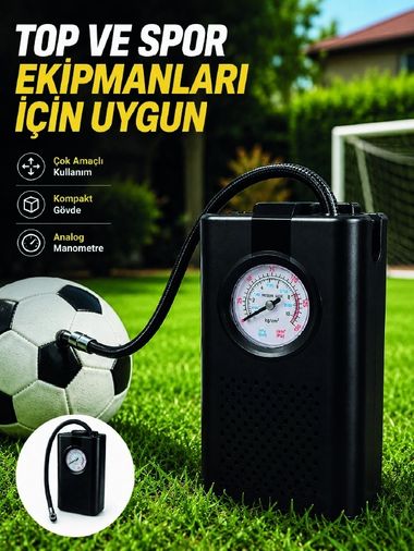 Balancelife MEYTDUCZZHS255POMPA-5-BLMY Mey İthalat Çok Amaçlı Taşınabilir Hava Pompası Araç Bisiklet Top Lastik Şişirme Pompası