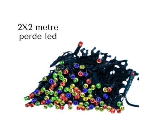 Balancelife MEYTDUCZZZ2X2PERDELED-5-BLMY Mey İthalat 2X2 Metre Perde Led Işık Çok Renkli