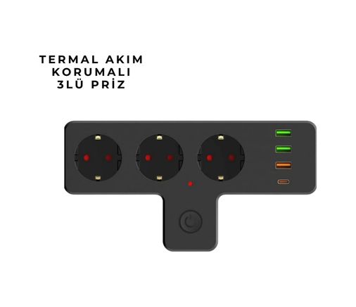 Balancelife MEYTDUCZZZ3397AKIMKORUMALIPRİZ-5-BLMY Mey İthalat 3397 Akım Korumalı Priz Çok Renkli