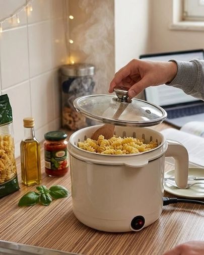 Balancelife MEYTDUCZZZ5043PİŞİRİCİ-2-BLMY Mey İthalat Elektrikli Mini Tencere 1 Litre Çorba Pilav Makarna Pişirici Çok Fonksiyonlu Çok Renkli