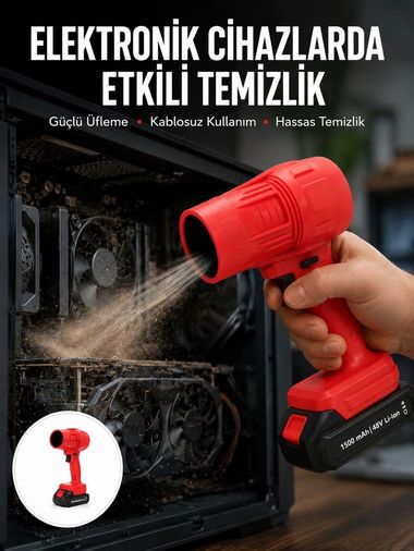 Balancelife MEYTDUCZZZHAVAÜFLEME-6-BLMY Mey İthalat Kablosuz Elektrikli Toz Üfleyici Çok Amaçlı Temizlik Aleti Yeni Nesil