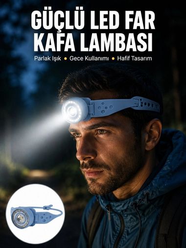 Balancelife MEYTDUCZZZHS226-7-BLMY Mey İthalat Led Kafa Lambası Kamp Yürüyüş Ve Gece Kullanımı İçin Yeni Nesil Çok Renkli