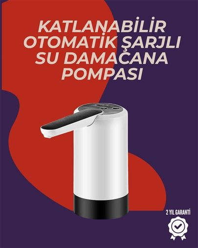 Balancelife MEYTDUCZZZŞARJLIDAMACANAPOMPASII-1-BLMY Mey İthalat Şarjlı Damacana Su Pompası Otomatik Ve Taşınabilir Çok Renkli