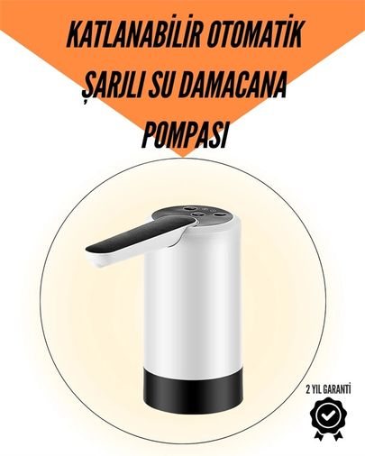 Balancelife MEYTDUCZZZŞARJLIDAMACANAPOMPASII-3-BLMY Mey İthalat Taşınabilir Şarjlı Damacana Su Pompası Hijyenik Tasarım Çok Renkli