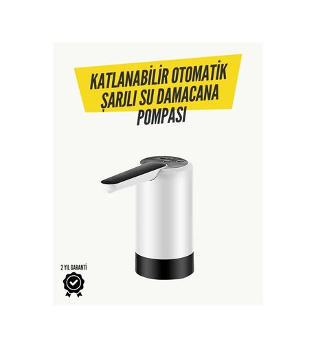 Balancelife MEYTDUCZZZŞARJLIDAMACANAPOMPASII-5-BLMY Mey İthalat Katlanabilir Şarjlı Damacana Su Pompası Pratik Kullanım Çok Renkli