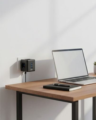 Balancelife TRİTHLTUUCZZZAKIMKORUMALI3440PRİZ-BLNCCC Akım Korumalı Küp Priz 3 Priz Girişi Ve 3 Usb Şarj Özellikli 0-2