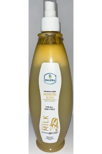 BALERA keratin0001 Durulanmayan Keratin Bakım Sütü Düzleştirici & Besleyici Saç Bakım Spreyi 400Ml