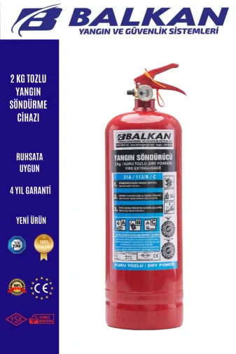 Balkan Ticaret 2KG1YST 2 Kg Kkt Yangın Söndürme Tüpü