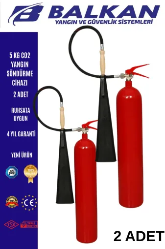Balkan Ticaret BALKAN5KG7 5 Kg Co2 Yangin Söndürme Cihazi 2 Adet