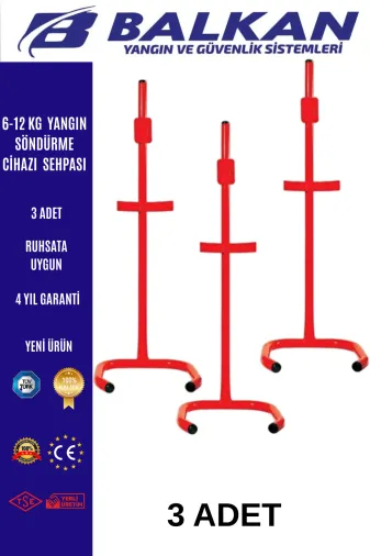 Balkan Ticaret SEHPA3 6 -12 Kg Yangin Tüpü Sehpasi 3 Adet