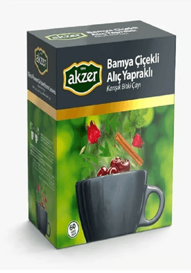 Bamya Çiçekli Alıç Yapraklı Çay 60 Lı